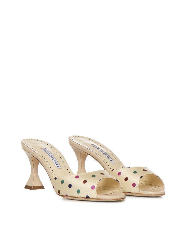 ミュール - クリーム shop online: MANOLO BLAHNIK