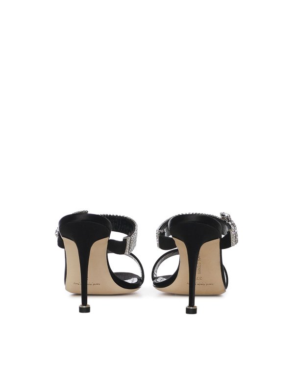 MANOLO BLAHNIK: Zapatos chinelas online - Chinelas - Negro