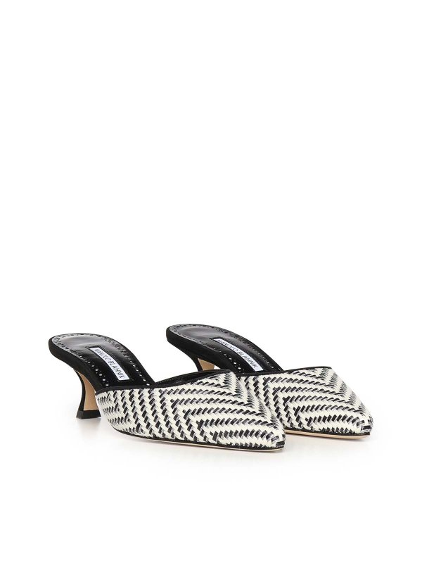 Mules - Weiß shop online: MANOLO BLAHNIK