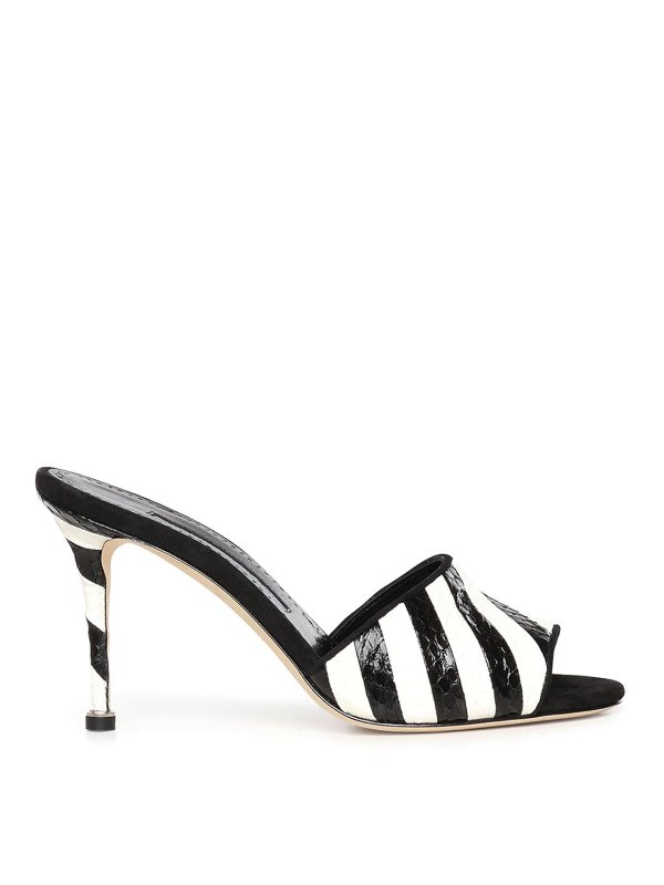 MANOLO BLAHNIK: Mules - Mules - Weiß