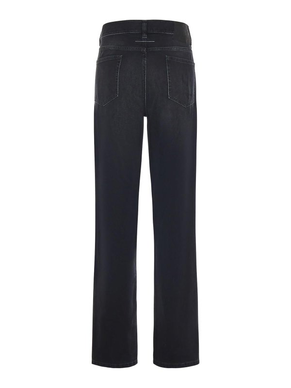 MM6 MAISON MARGIELA: ストレートジーンズ online - ストレートジーンズ - 黒