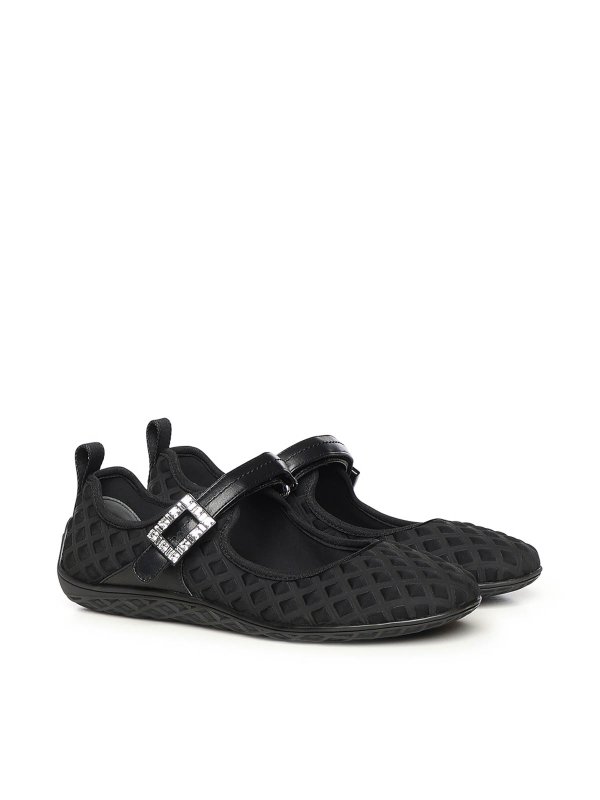 フラットシューズ - 黒 shop online: ROGER VIVIER