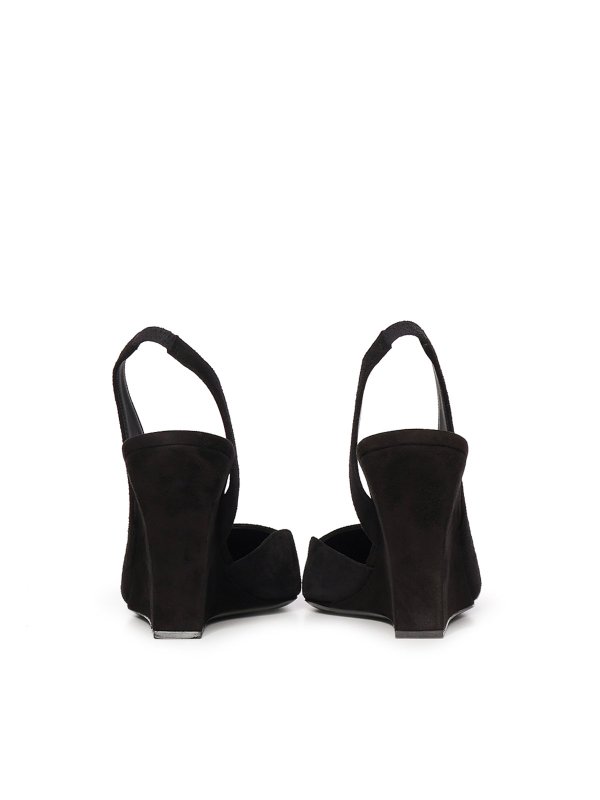 Alaïa: sandals online - Wave suede slingback