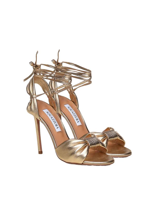 サンダル - 金 shop online: Aquazzura