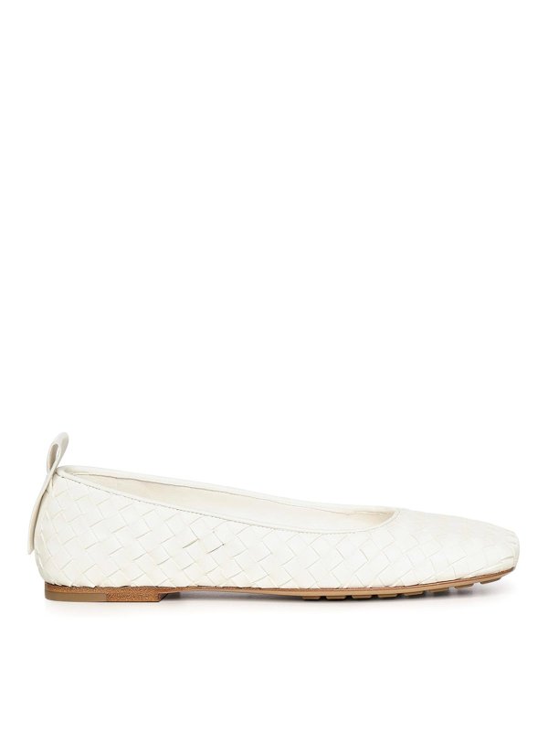 BOTTEGA VENETA: フラットシューズ - フラットシューズ - 白