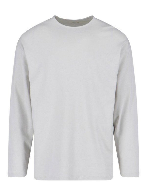 LEMAIRE: t-shirt - T-Shirt In Cotone E Seta