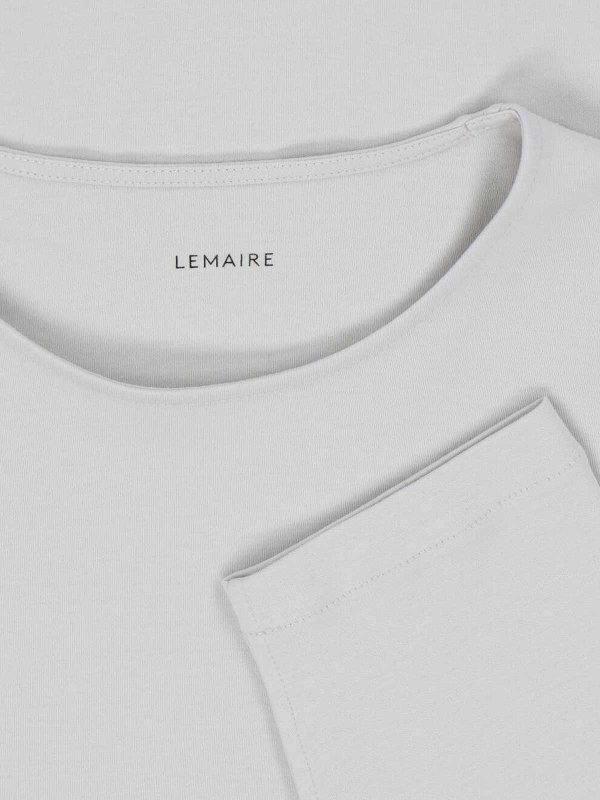The Best Shops LEMAIRE: t-shirt - T-Shirt In Cotone E Seta