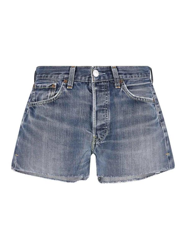 RE/DONE: Shorts - Short - Bleu