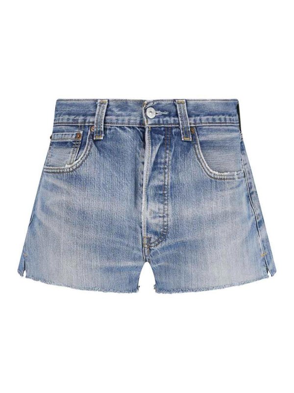 RE/DONE: Hosen Shorts - Shorts - Blau