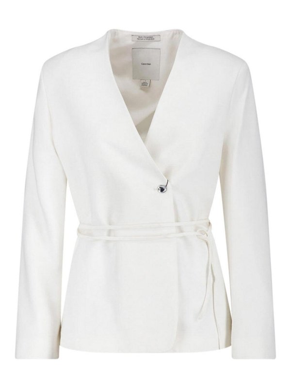 CALVIN KLEIN: Blazer - Blazer - Blanco