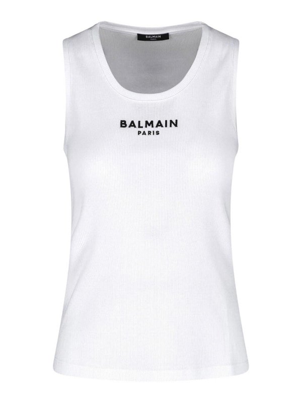 Balmain: Tops & Tank tops - Tank Top Logo