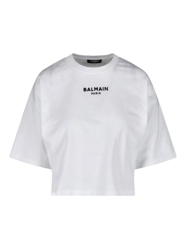 Balmain: Camisetas - Camiseta - Blanco