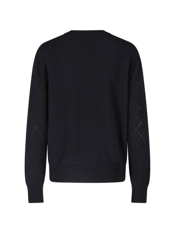 Balmain: cardigans online - Virgin Wool Cardigan