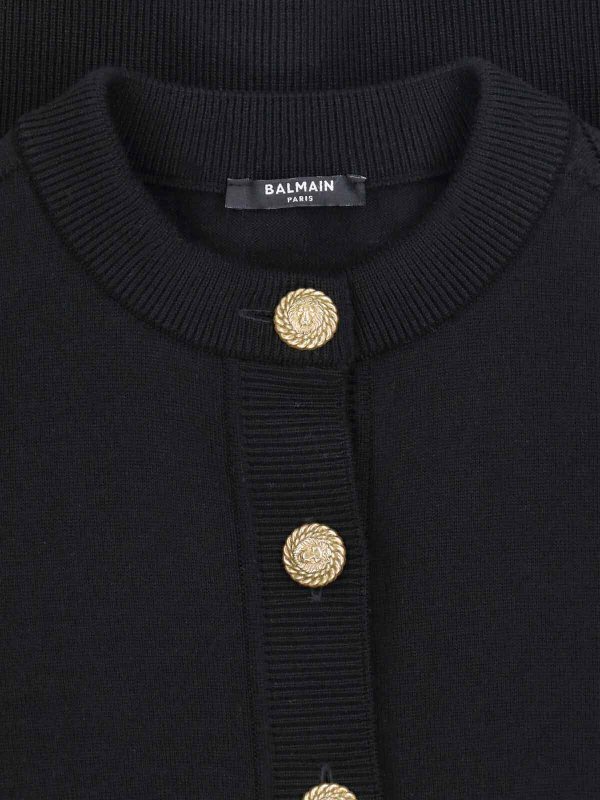 The Best Shops Balmain: cardigans - Virgin Wool Cardigan