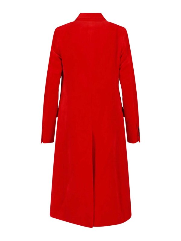 JIL SANDER: knee length coats online - Double-breasted coat