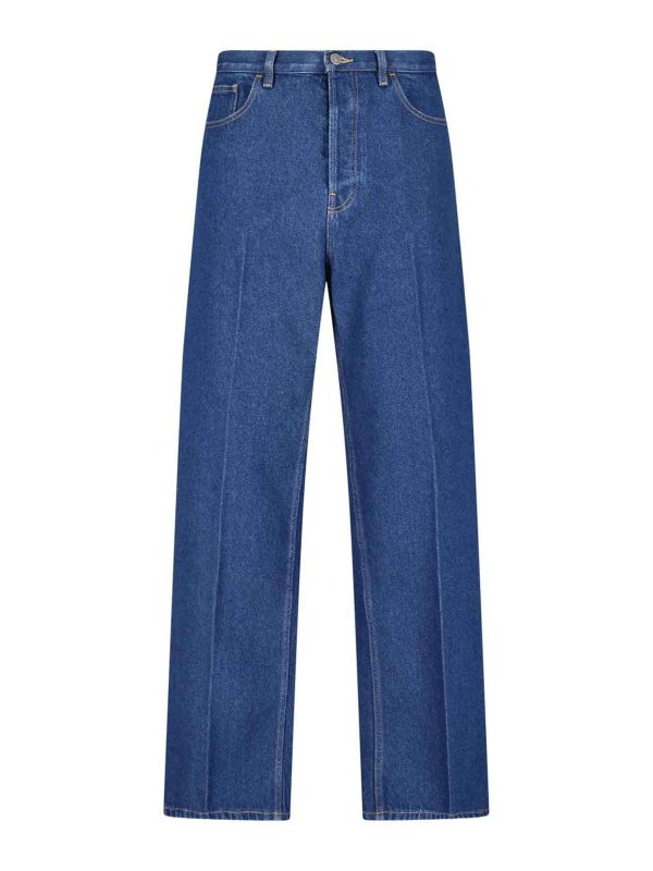 VALENTINO: Jeans Rectos - Vaqueros Rectos - Azul