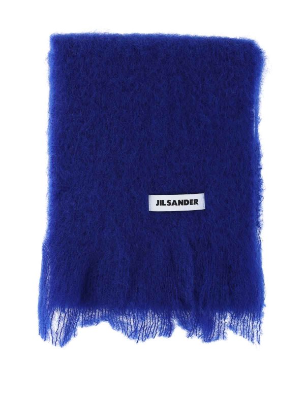 JIL SANDER: Écharpes online - Écharpe - Bleu