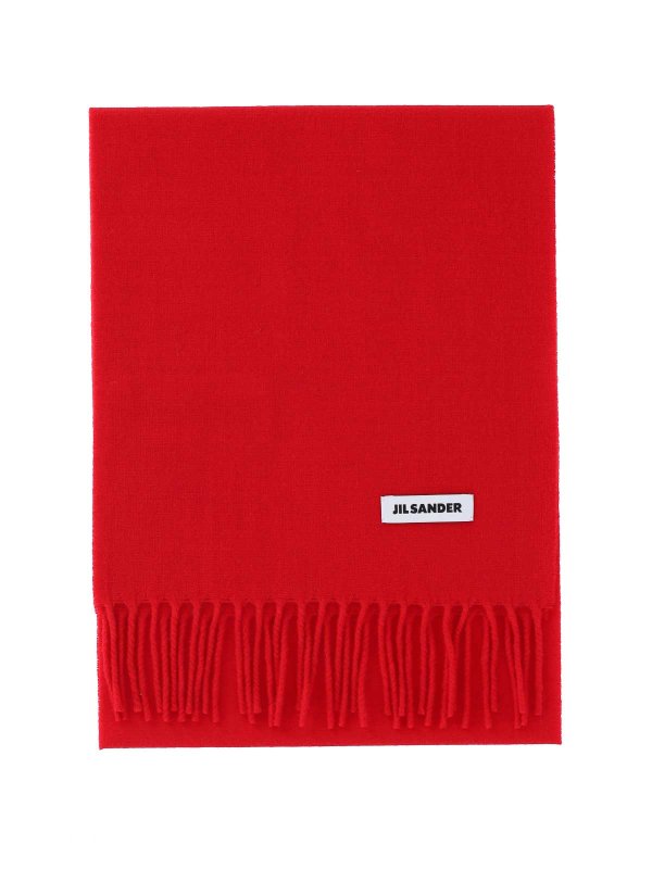 JIL SANDER: Écharpes online - Écharpe - Rouge