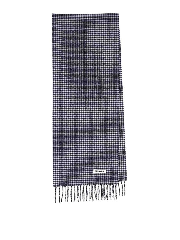 JIL SANDER: Bufandas y pañuelos - Bufanda - Azul