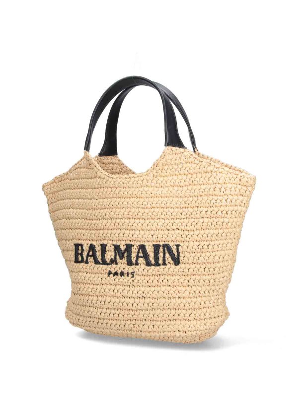 Balmain: Sacs à main online - Sac Cabas - Beige