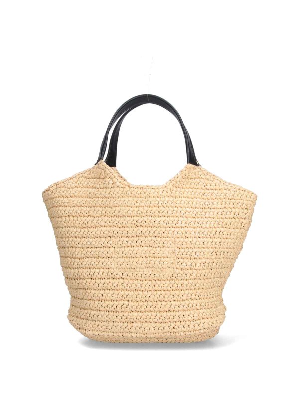 The Best Shops Balmain: Sacs à main - Sac Cabas - Beige