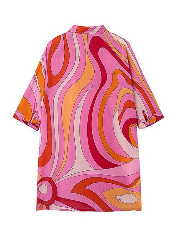 EMILIO PUCCI: ニーレングスドレス online - 膝丈ドレス - マルチカラー