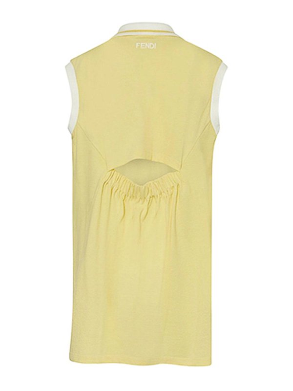 Fendi Jr: ニーレングスドレス online - 膝丈ドレス - オレンジ