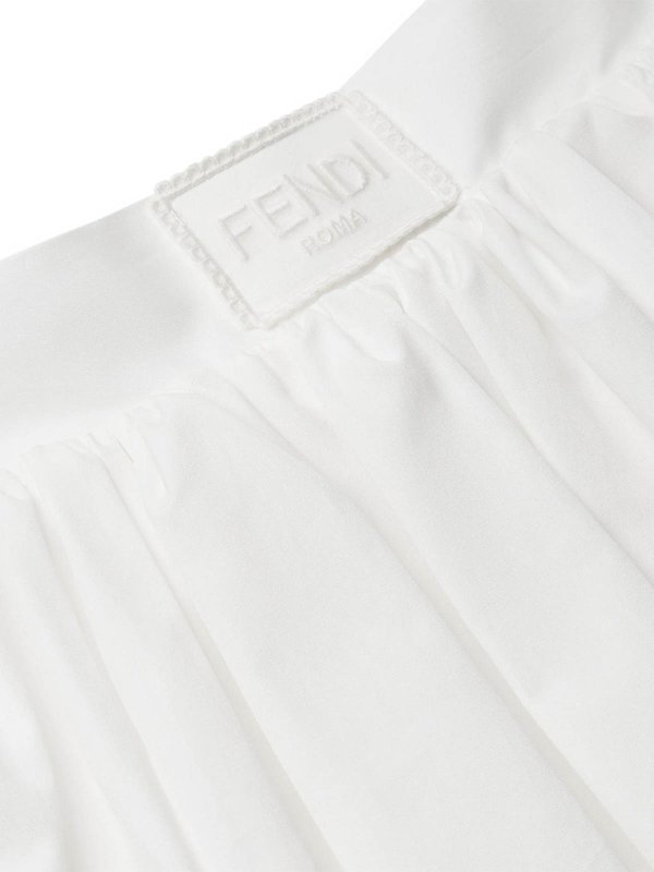 The Best Shops Fendi Jr: Knielange und Midi Röcke - Midirock - Weiß