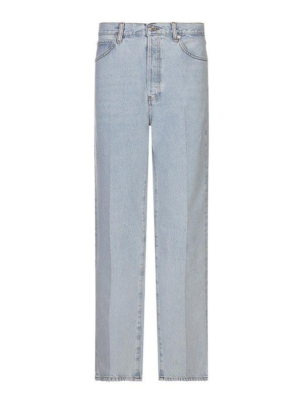 Frame: Jeans à jambe droite - Jean Droit - Bleu