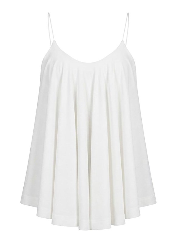 JACQUEMUS: Tops y camisetas sin mangas - Top - Blanco