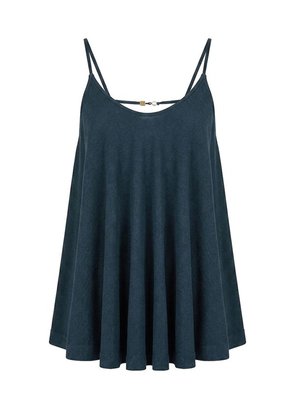 JACQUEMUS: Tops & Débardeurs - Top - Bleu
