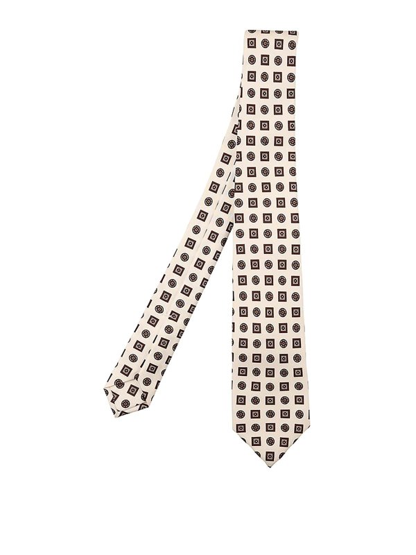 KITON: Cravates & noeuds papillon - Cravate - Blanc