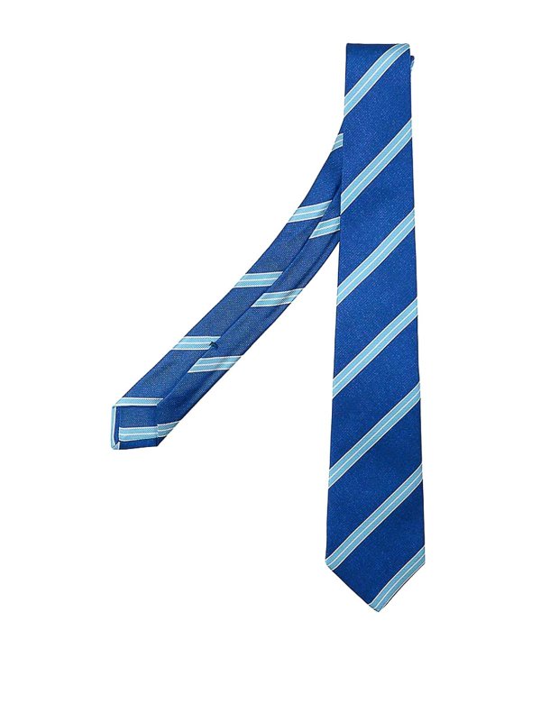 KITON: Cravates & noeuds papillon - Cravate - Bleu