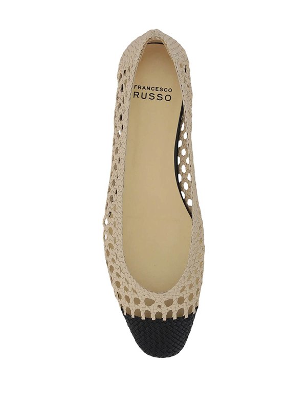 フラットシューズ - 黒 shop online: FRANCESCO RUSSO