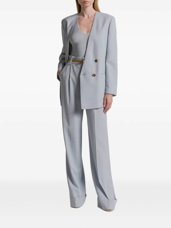 ALBERTA FERRETTI: blazers online - Double-Breasted Tweed Jacket