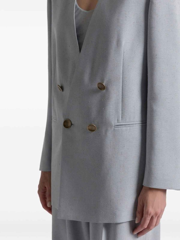 The Best Shops ALBERTA FERRETTI: blazers - Double-Breasted Tweed Jacket