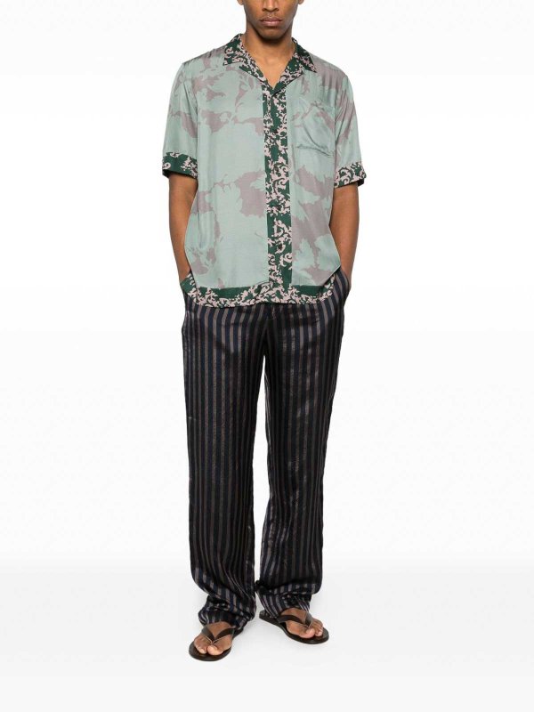 シャツ - 緑 shop online: DRIES VAN NOTEN