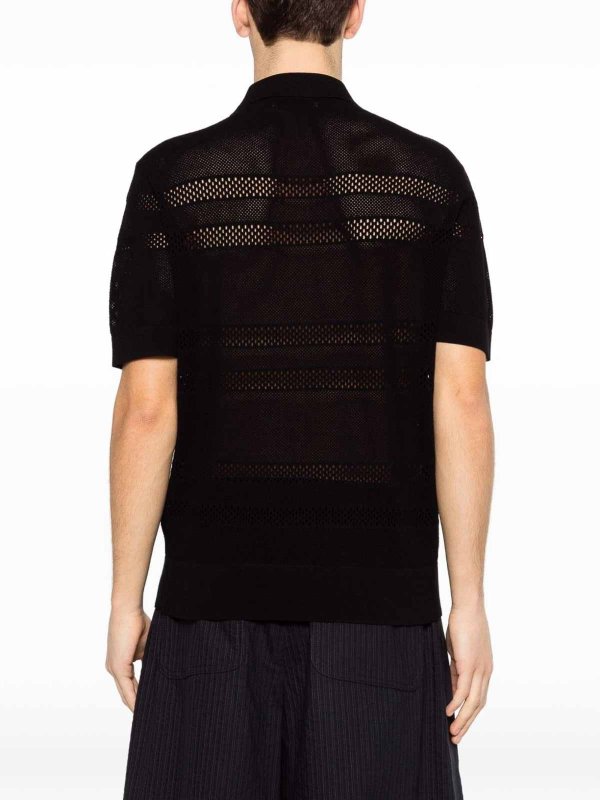 The Best Shops DRIES VAN NOTEN: ポロシャツ - ポロシャツ - 黒