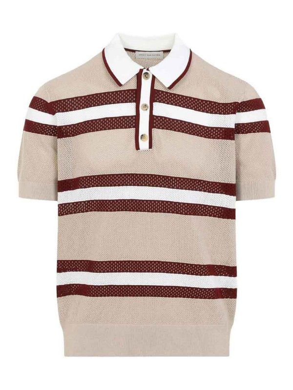 DRIES VAN NOTEN: ポロシャツ - ポロシャツ - ベージュ