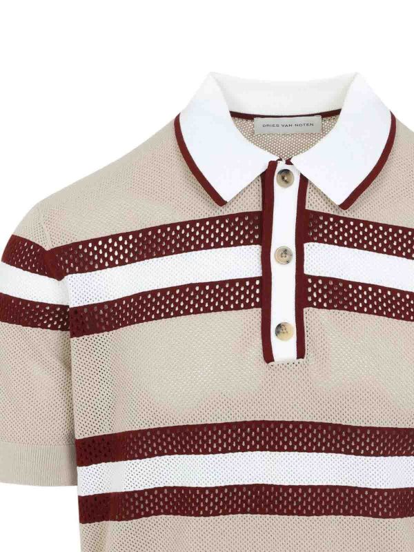 The Best Shops DRIES VAN NOTEN: ポロシャツ - ポロシャツ - ベージュ