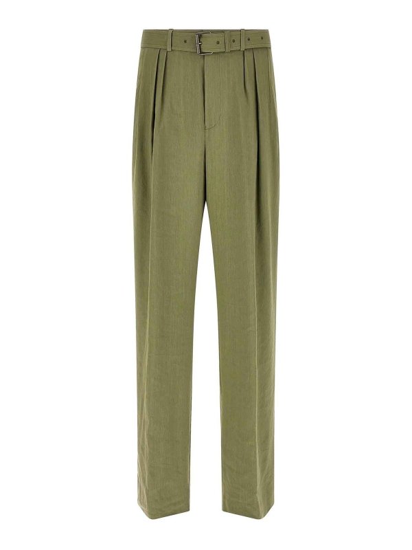 DRIES VAN NOTEN: Jeans Rectos - Vaqueros Rectos - Verde