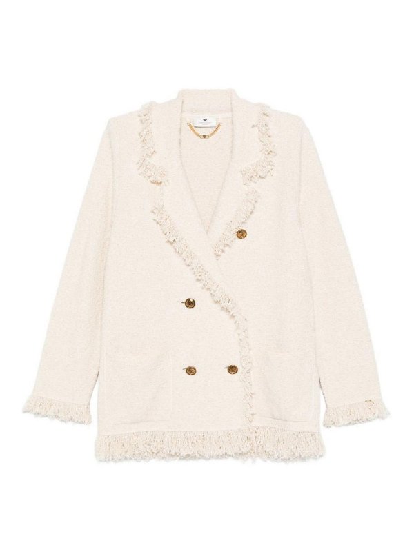 ELISABETTA FRANCHI: ブレザー - ブレザー - クリーム