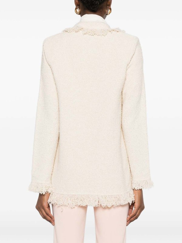 ELISABETTA FRANCHI: ブレザー online - ブレザー - クリーム