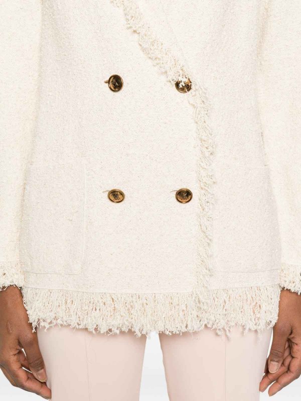 The Best Shops ELISABETTA FRANCHI: ブレザー - ブレザー - クリーム