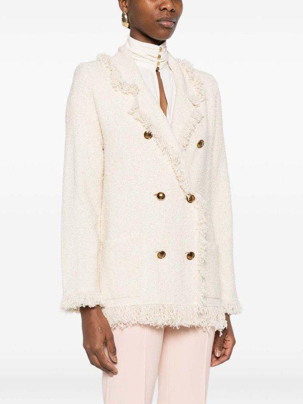 ブレザー - クリーム shop online: ELISABETTA FRANCHI