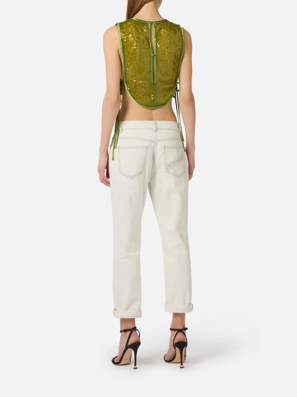 The Best Shops ELISABETTA FRANCHI: スキニージーンズ - スキニージーンズ - ブルー