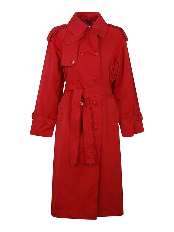 ERMANNO SCERVINO: トレンチコート - トレンチコート - 赤