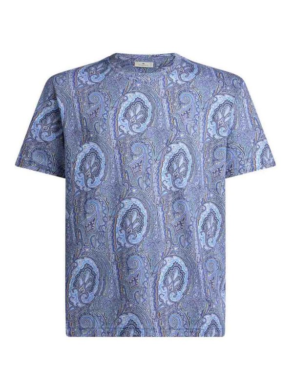ETRO: Camisetas - Camiseta - Azul