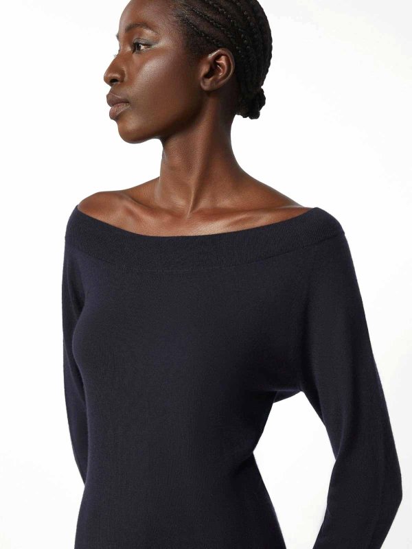 Rundhalspullover - Blau shop online: Max Mara
