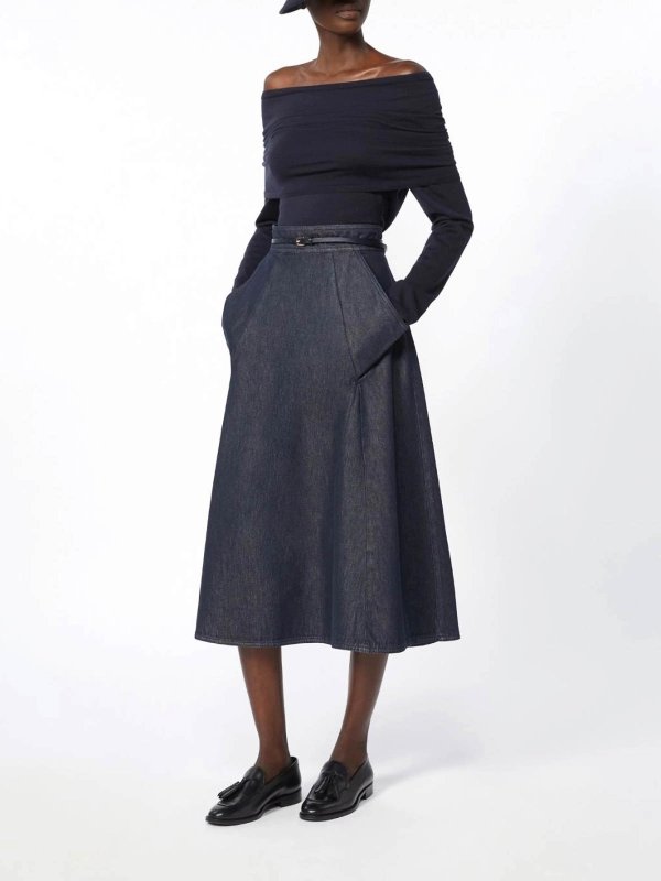 Max Mara buy online Rundhalspullover - Blau